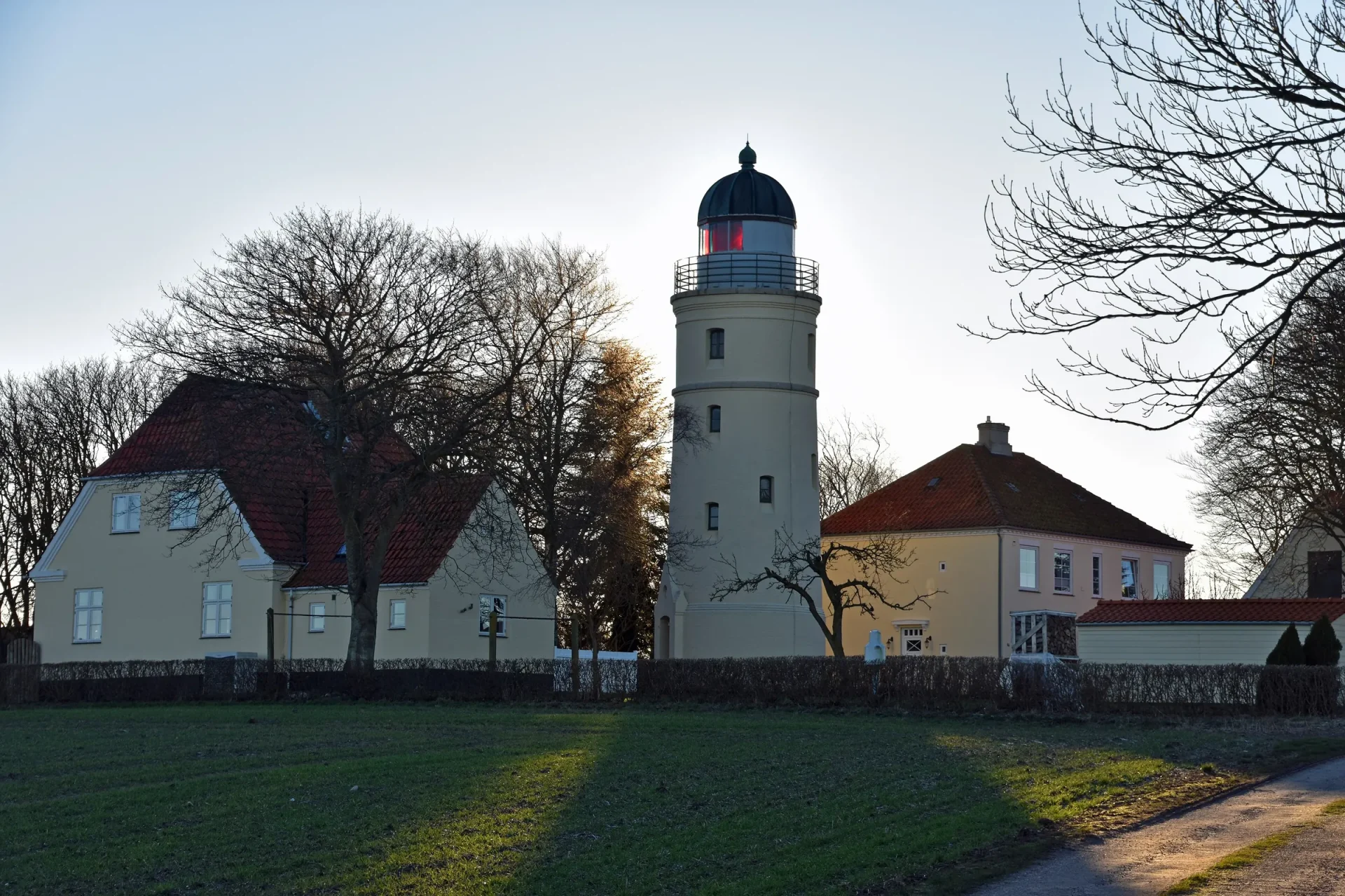 Leuchtturm Kegnæs Fyr mit Wärterhäusern